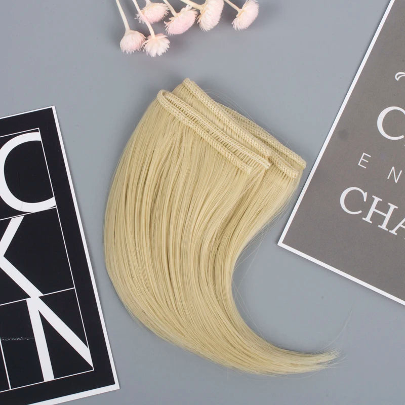New 10cm DIY Hairline big roll big buckle dark button Tresses Doll Wig Material Hair Wig For 1/3 1/4 BJD Doll Accessories toys