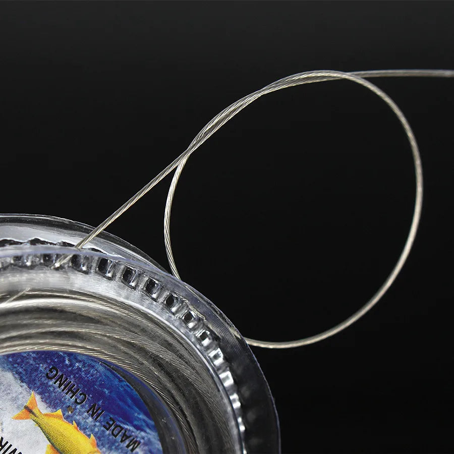 NGB 10M Anti Bite Stainles Steel Wire Fishing Line 7 Strands Leash For Fishing Accessories 10LB 20LB 50LB 60LB 70LB 120LB
