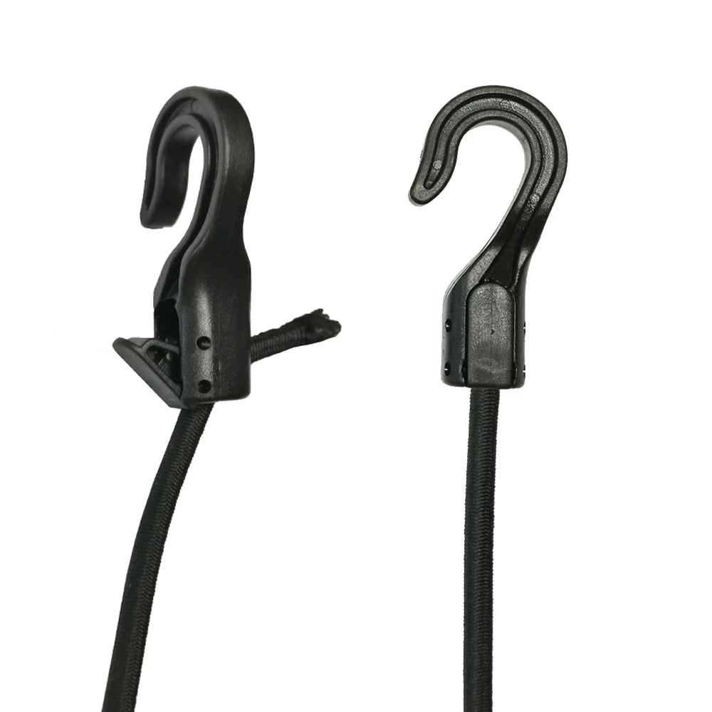 5PCS Heavy-Duty Plastic Open End Cord Hooks Snap Boats Kayak Rope Buckle Tent Hook Bungee Cord Straps Outdoor Camping Tools