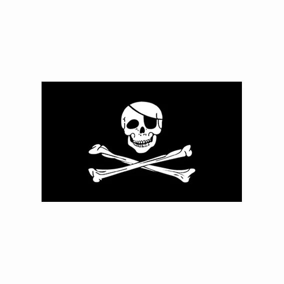 Johnin 90*150cm Black Beard Blackbeard Edward Teach Pirate Flag