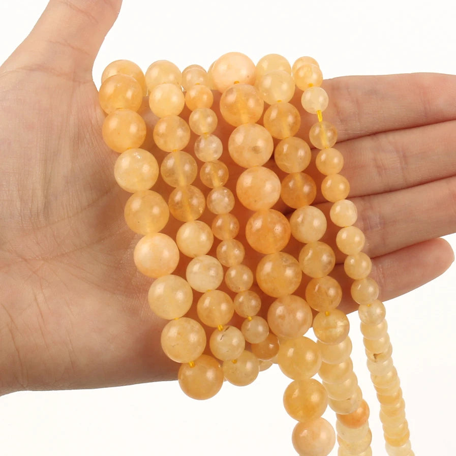 Natural Stone Beads Amazonite Blue Apatite Strawberry Quartzs Loose Round Beads for Jewelry Making DIY Bracelet 15inch Mineral