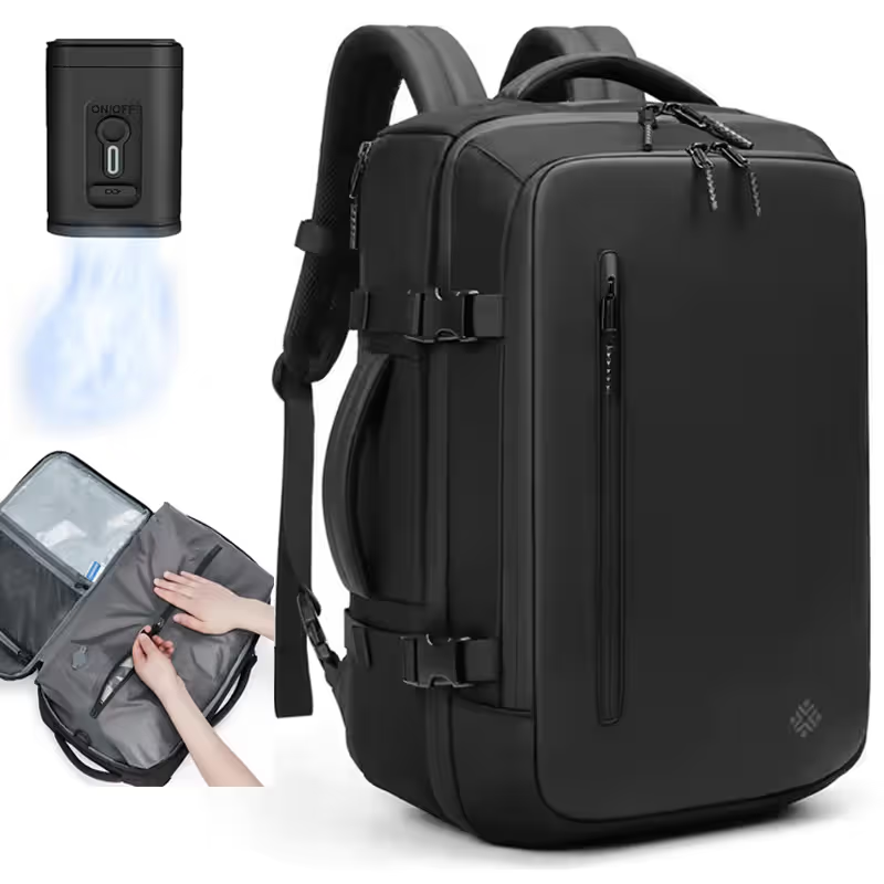 Airback vacuum compression backpack multifunctional anti-theft travel backpack hand handle waterproof computer bag