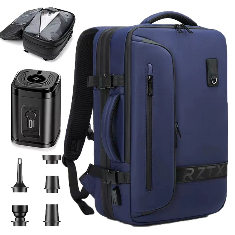 Airback vacuum compression backpack multifunctional anti-theft travel backpack hand handle waterproof computer bag