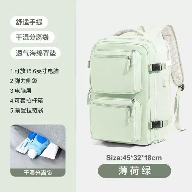 Vacuum compression travel backpack lightweight large capacity men's backpack duffel bag outdoor mountaineering business trip computer schoolbag female