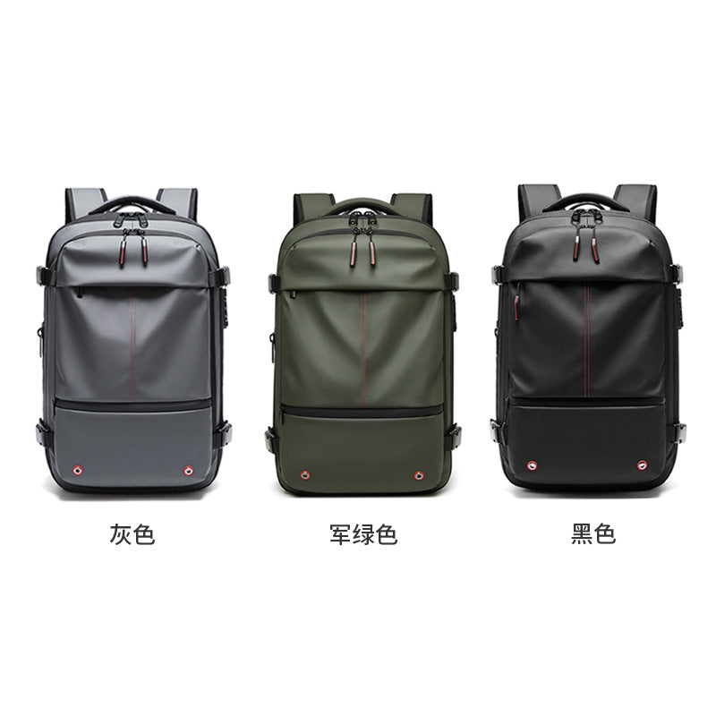 Men's Travel Vacuum Backpack Large Capacity Business Multifunctional Computer Bag TPU Material with Air vacuum