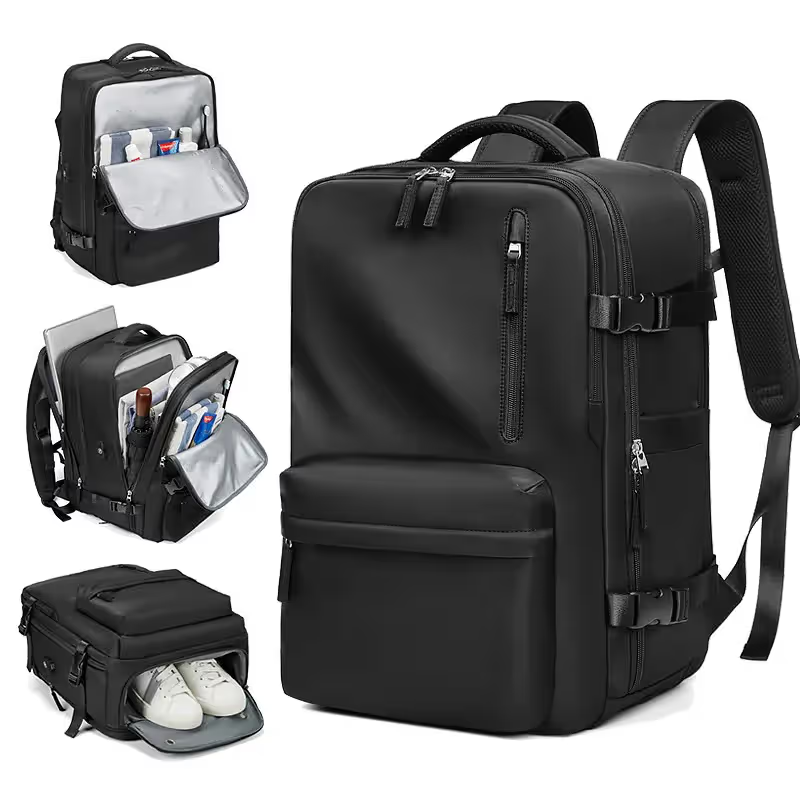Airback vacuum compression backpack multifunctional anti-theft travel backpack hand handle waterproof computer bag