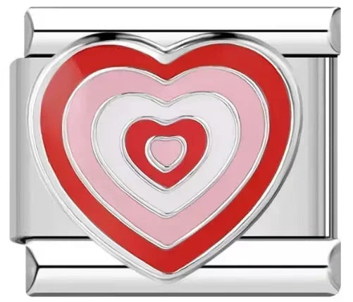 2025 Fashion Love and Romance Modular Italian Charm Links Fit 9mm Stainless Steel Elastic Bracelet Women DIY Jewelry