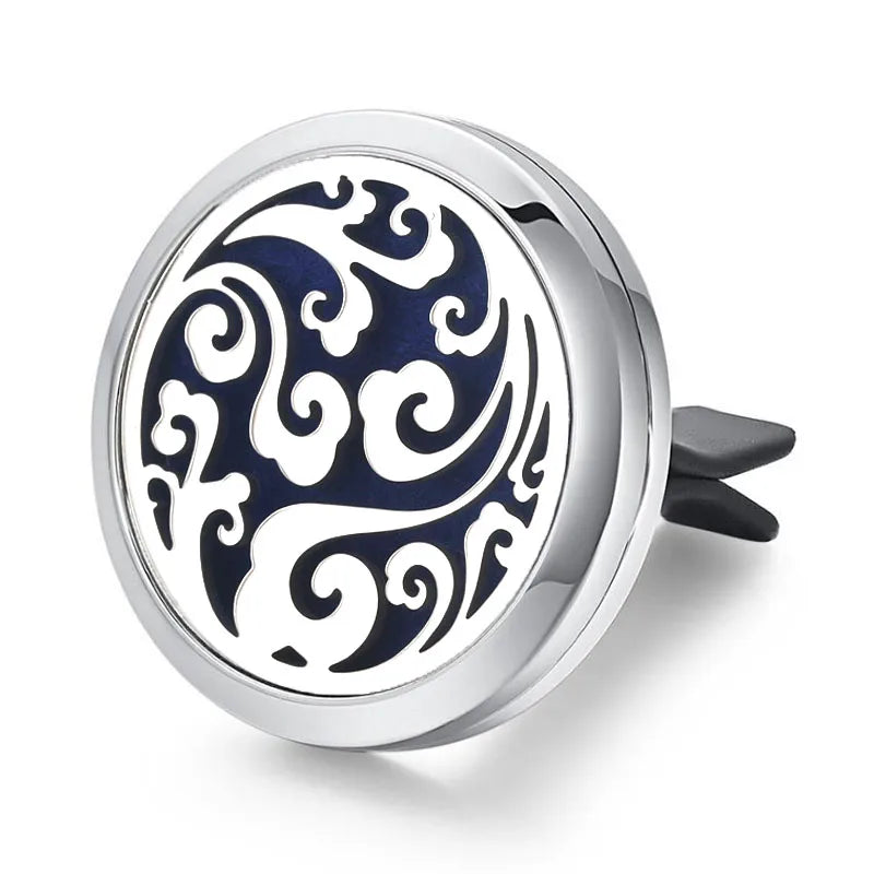 Aromatherapy Jewelry Locket Pendant Car Air Freshener Vent Clip Aroma Perfume Oils Locket Essential Oil Diffuser Car Clip