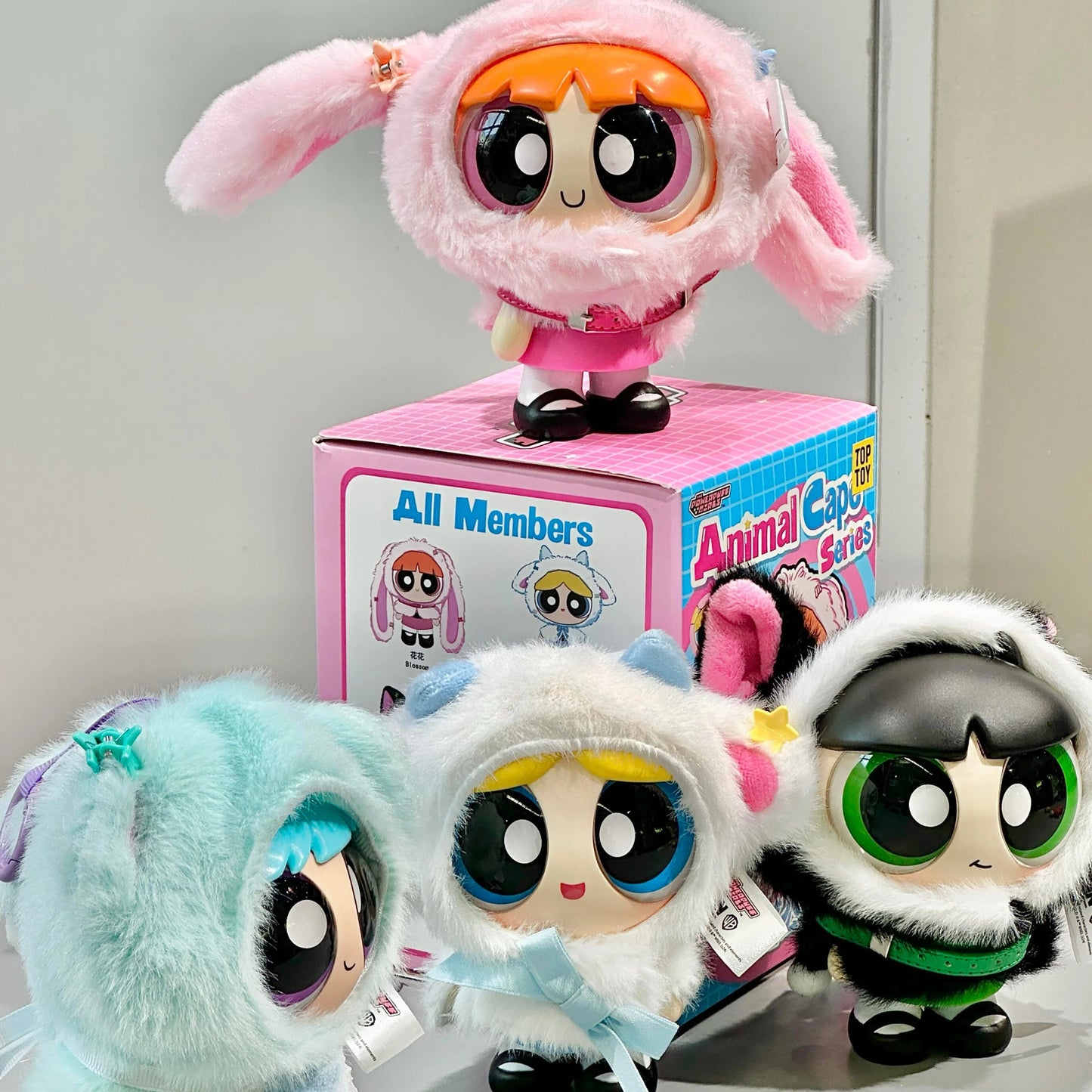 The Powerpuff Girls Cloak Doll Series Blind Box Toy Pendant Doll Anime Cartoon Peripheral Desktop Decor Children Birthday Gifts