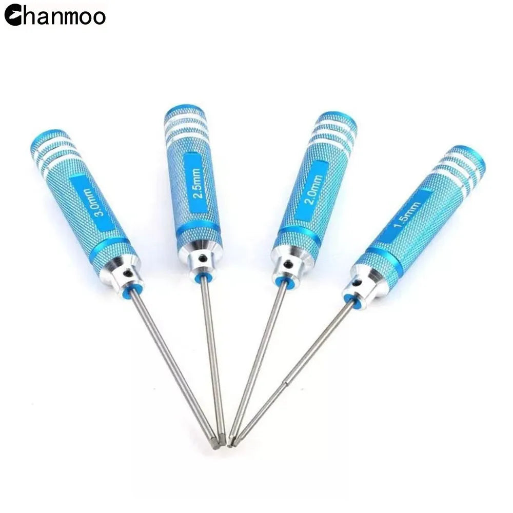 Universal H1.5/2.0/2.5/3.0mm Handle Allen Hex Screwdriver Key Driver Tools for RC Car Tamiya HPI HSP Traxxas Losi Axial Kyosho