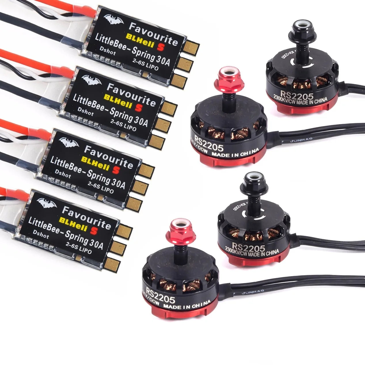 RC RS2205 2205 2300KV CW CCW Brushless Motor for 2-6s 20A/30A/40A ESC FPV RC QAV250 X210 Racing Drone Multicopter
