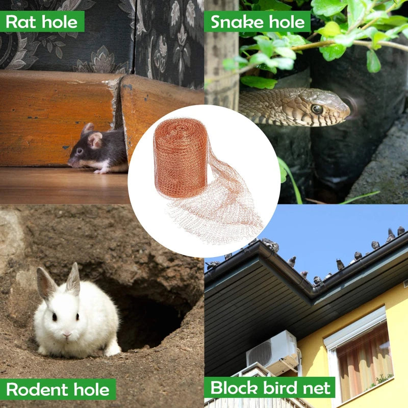 Anti-Snail Copper Wire Mesh Copper Wire Net Signal Shielding Net Wire Pest & Rodent Net Copper Mesh Decor Garden Net