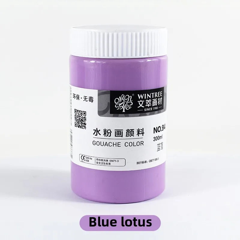 Gouache Paint Super Gouache Color 300ml Single Pack Art Class Non-toxic Beginner Pigment Art Student Special Large Bottle