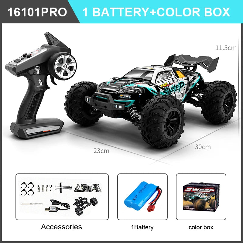 New High Speed RC Car 4WD Off Road Vehicle 70KM/H Brushless Motor Professional Drift Truck for Kids Remote Control Toys