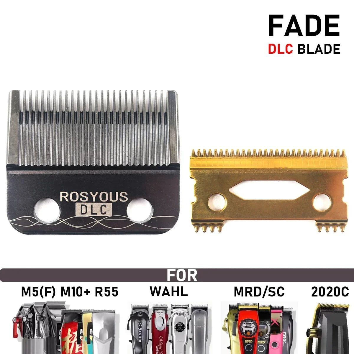 Professional Hair Clipper Accessories for Madeshow/WAHL/MRD/Gamma/SC/JRL KM-90-4 DLC FADE Special Blade Replacement Cutter Head