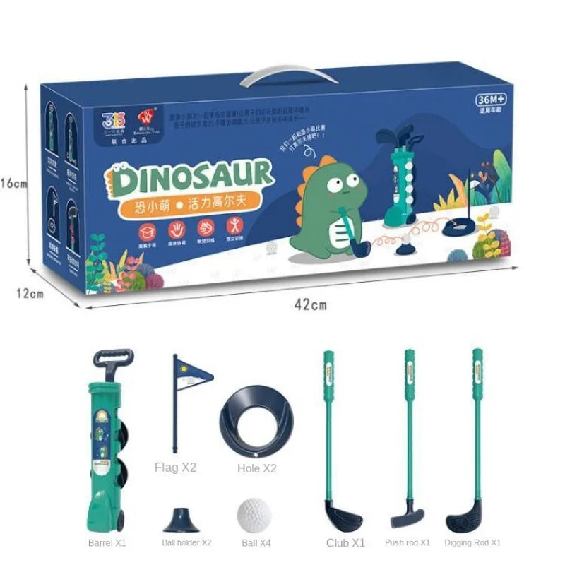 Kids Golf Toy Set - Indoor Outdoor Sports Game for Boys & Girls Perfect Birthday Gift for Children with Putter Balls