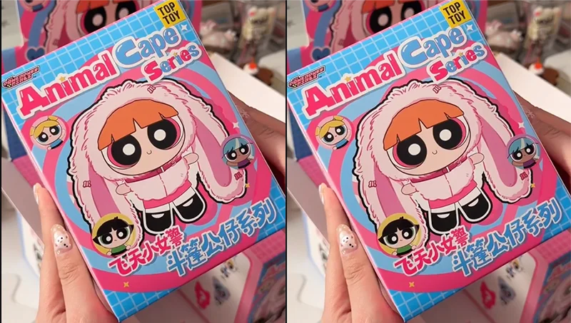 The Powerpuff Girls Cloak Doll Series Blind Box Toy Pendant Doll Anime Cartoon Peripheral Desktop Decor Children Birthday Gifts