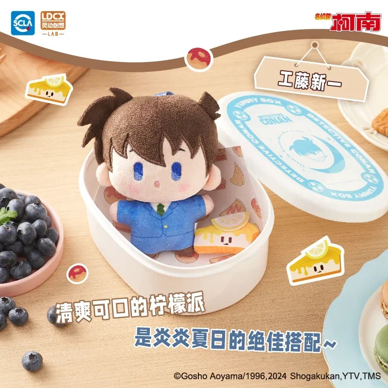 Detective Conan Cafe Plush Toys Bento Pendant Anime Peripheral Figure Collectible Model Dolls Toy Kawaii Children Birthday Gift