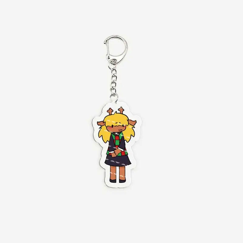 Popular Game Deltarune Spamton Susie Ralsei Meme Keychains for Accessories Bag Noelle Spamton KeyringsFans Gifts Gamer Friends