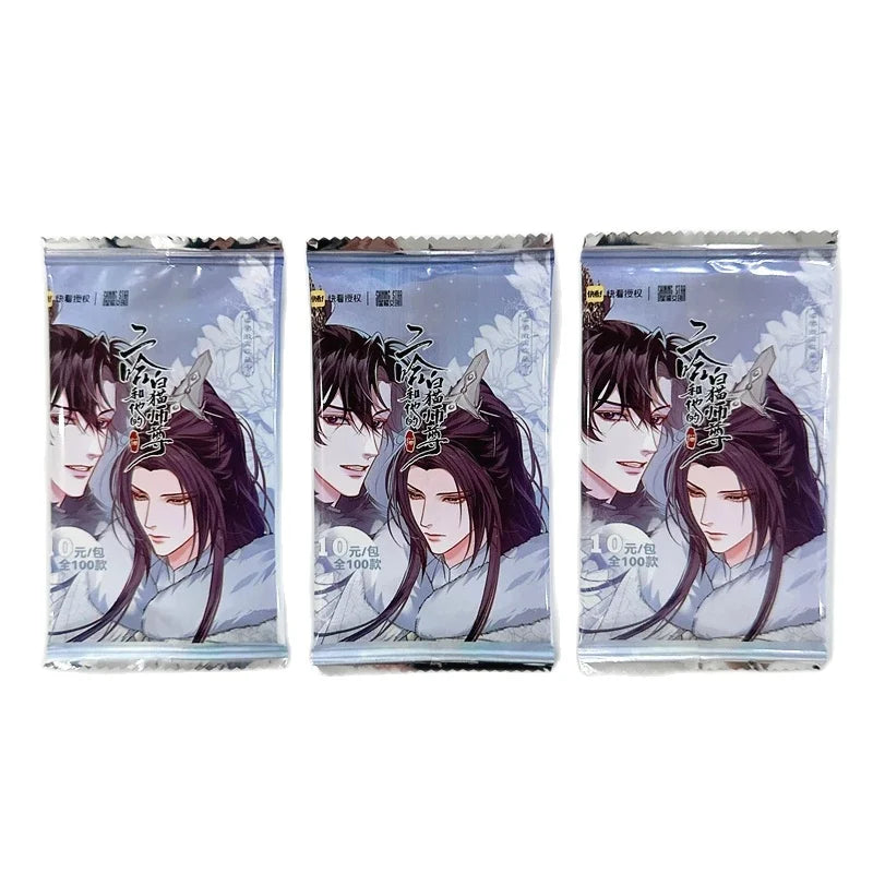 Chinese Manga The Husky and His White Cat Shizun Laser Card Mo Ran, Chu Wanning Comic Characters SSP SSR Collection Cards