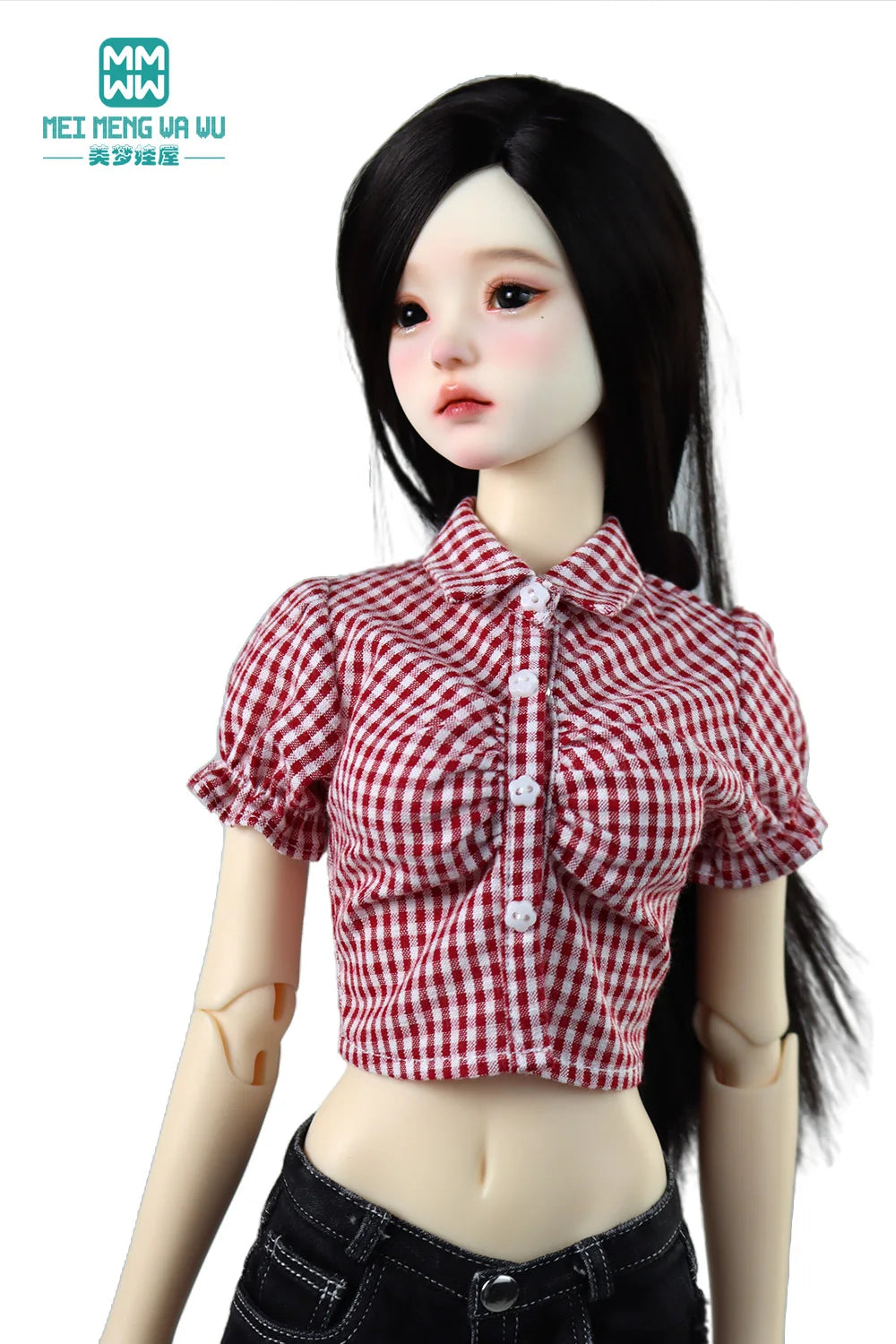 BJD 43-60cm 1/3 1/4 Doll Clothes Joint smart Doll Stylish Plaid Shirt Accessories Girl Gift