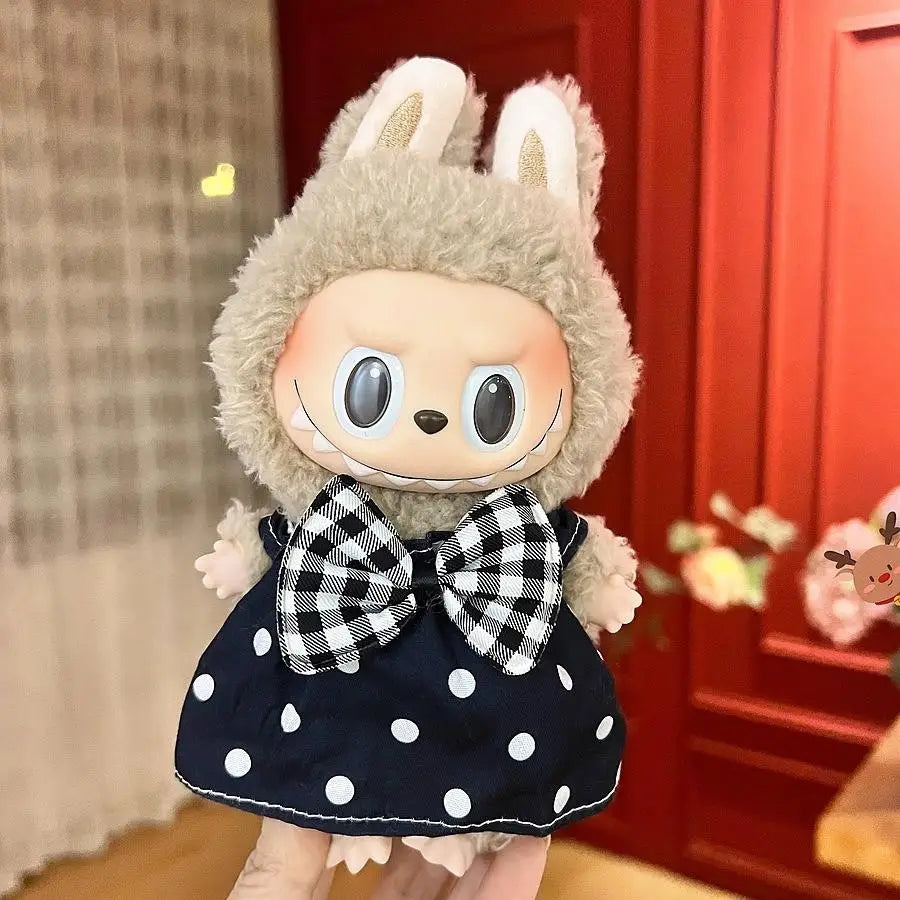Labubu Trendy Outfit Accessories Leisure set princess skirt Stylish Look for Labubu Vinyl Dolls