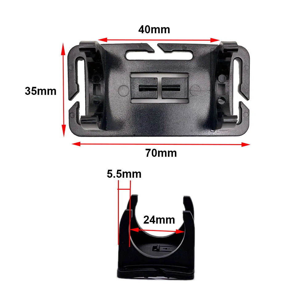 Flashlight Clip Buckle Headband Adjustable Head Belt Head Strap Mount Holder Stand for 24mm LED Flashlight Torch Headlamp Light