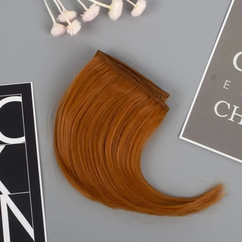 Kids Gifts High-Temperature Wire Doll Hair 7 Colors 10*100cm Curly Wigs DIY Mini Tresses