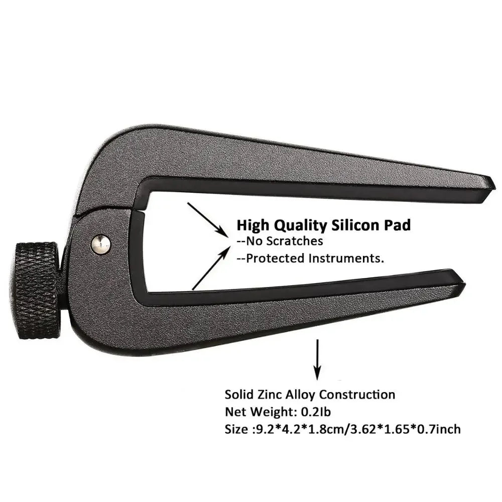 Guitar Capo Adjustable for 6 and 12 String Acoustic Classical Electric Guitar,Bass Capo,Mandolin,Ukulele Capo
