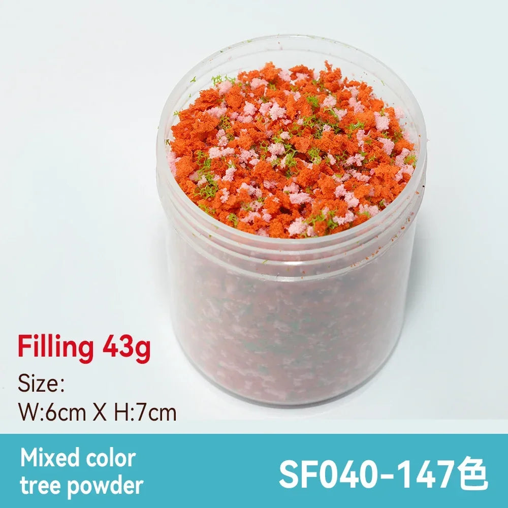 50ml 1-3mm Simulation bush grass sponge tree powder coarse grain flowers leaves diy military train model sand table scene layout