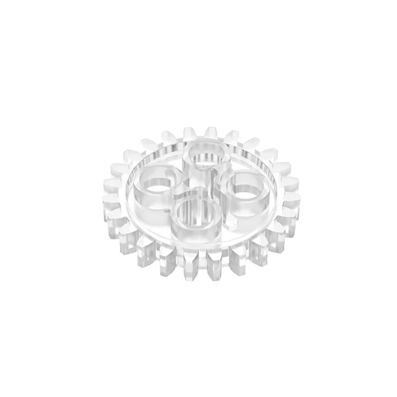 Gobricks 10PCS Gear 24 Tooth 2nd Version - 1 Axle Holecompatible with 3648 24505 pieces of Children's MOC Brick Education Toys