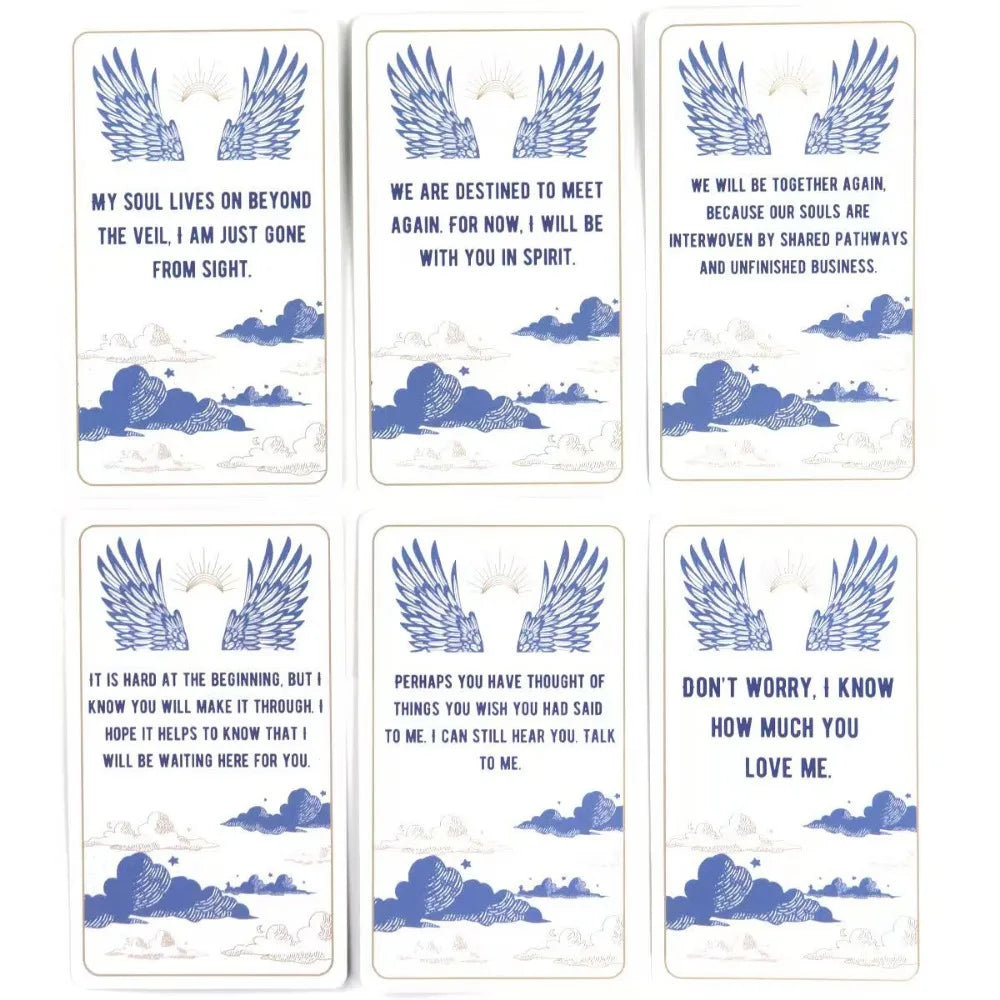 Messages From Heaven Oracle Cards - 54 Pcs Cards 10.3*6cm with Guidance From Your Crossed Over Loved Ones for General Readings