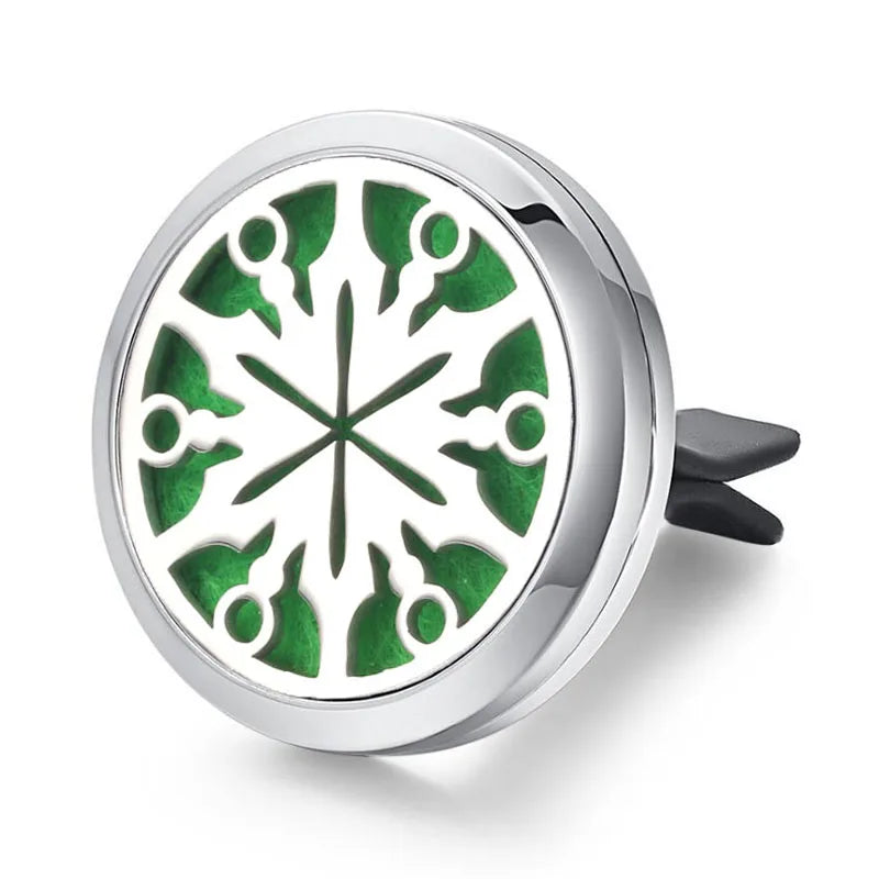 Aromatherapy Jewelry Locket Pendant Car Air Freshener Vent Clip Aroma Perfume Oils Locket Essential Oil Diffuser Car Clip