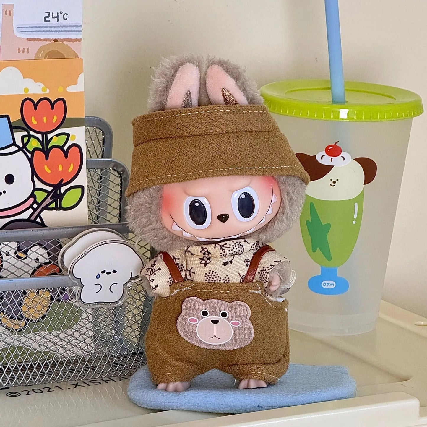 Trendy Casual Suit Ropa Labubu for 17cm Labubu Outfit Mini Doll’s Clothes Multi Style Cute Doll Accessories