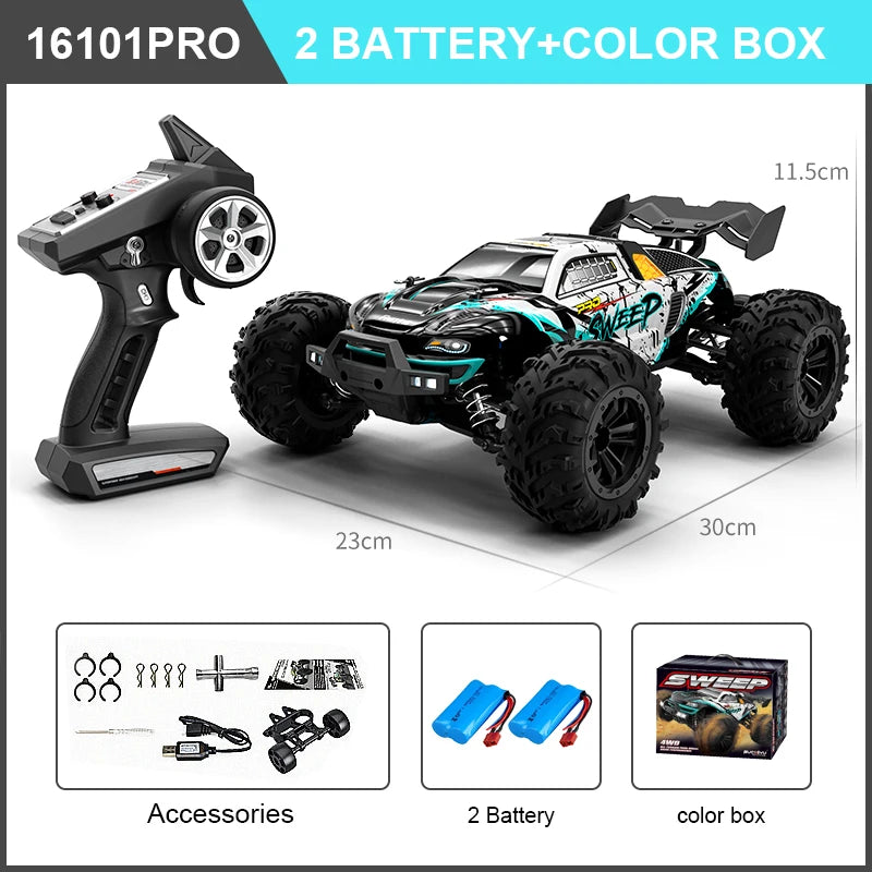 New High Speed RC Car 4WD Off Road Vehicle 70KM/H Brushless Motor Professional Drift Truck for Kids Remote Control Toys
