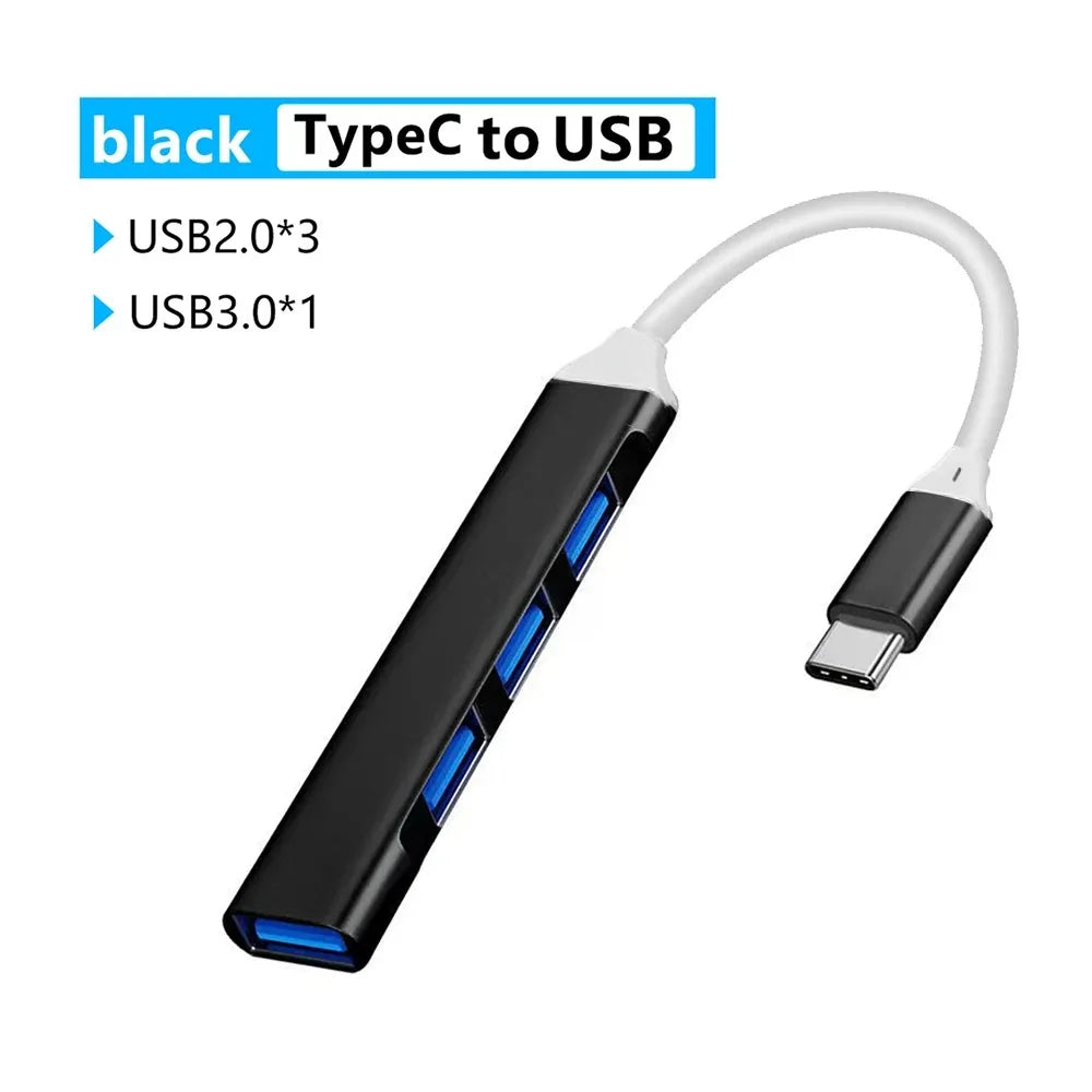 USB HUB USB C Type C HUB USB 3.0 2.0 Adapter Multi Splitter High Speed 5Gbps For PC Macbook Docking Station Computer Accessories