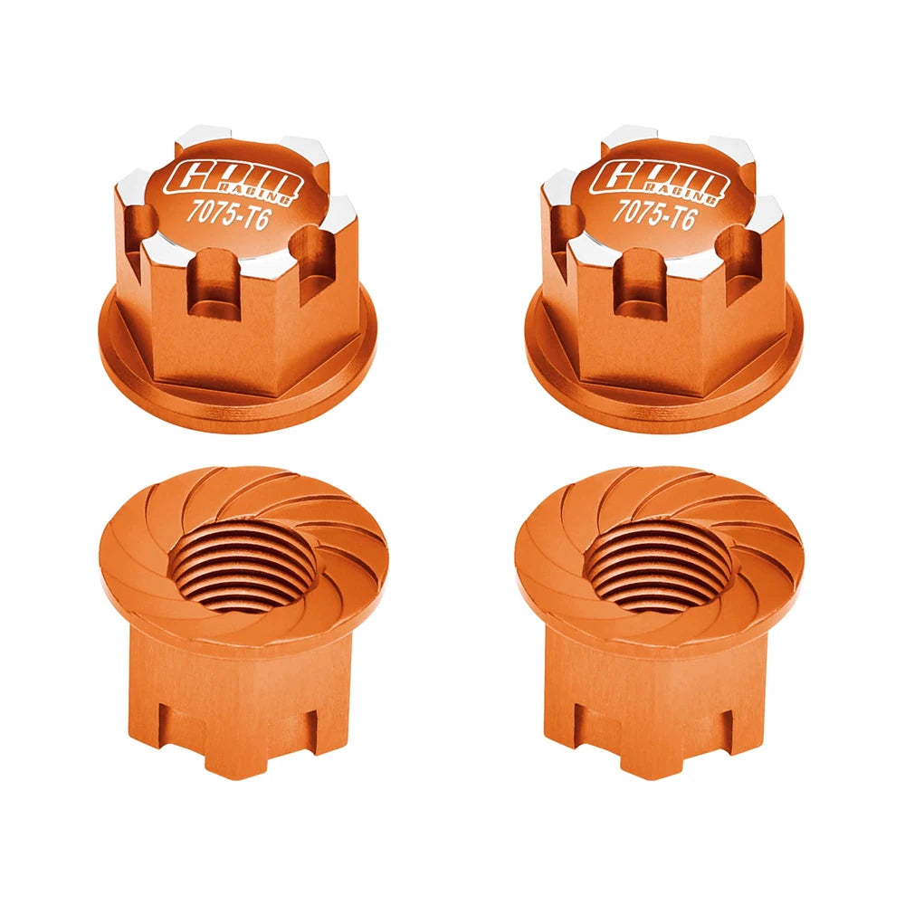 GPM Metal Alloy 17mm Wheel Nuts Tire Nut 7758 for Traxxas 1/6 XRT 1/5 X-MAXX 8S 1/8 Sledge 1/10 E-Revo 2.0 MAXX WideMaxx RC Car