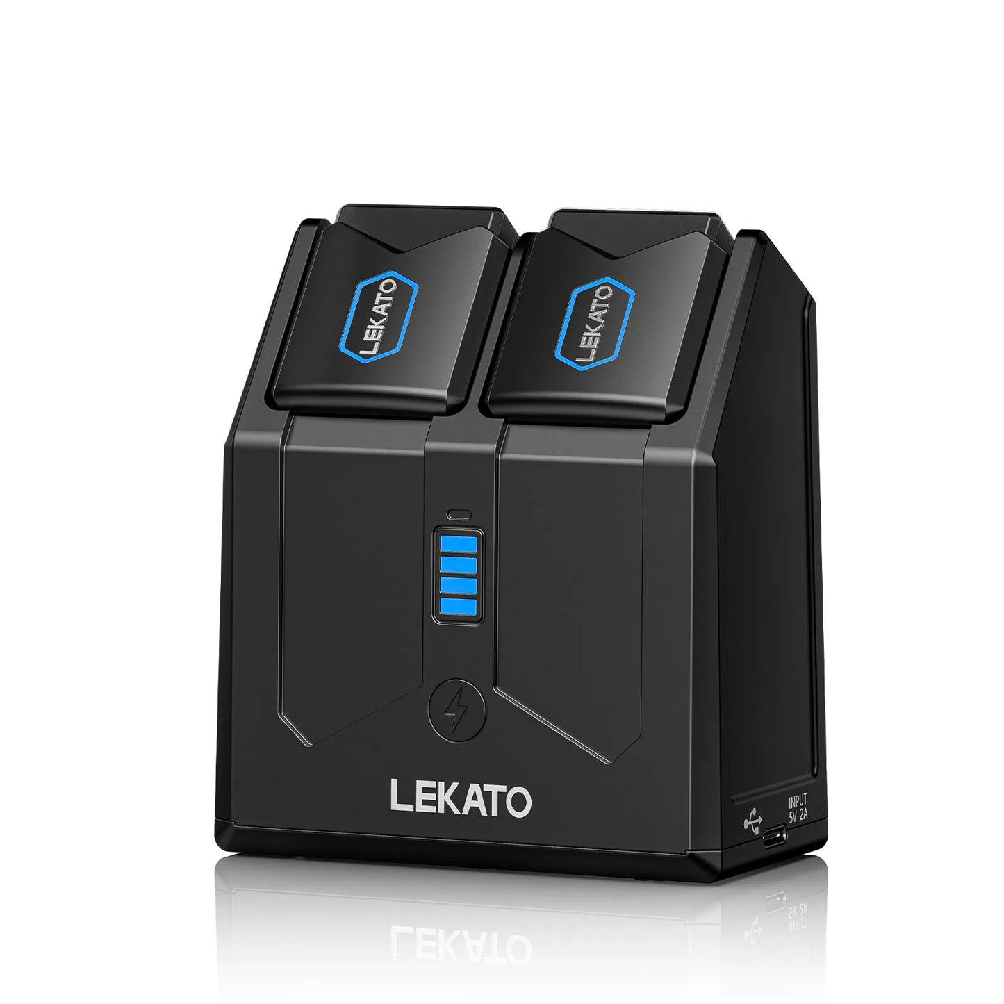 5.8Ghz Rechargeable Guitar Transmitter | Lekato Wireless Kit W/ 300Ft Range & Fast-Charge Case for Electric Guitar/bass Outdoor