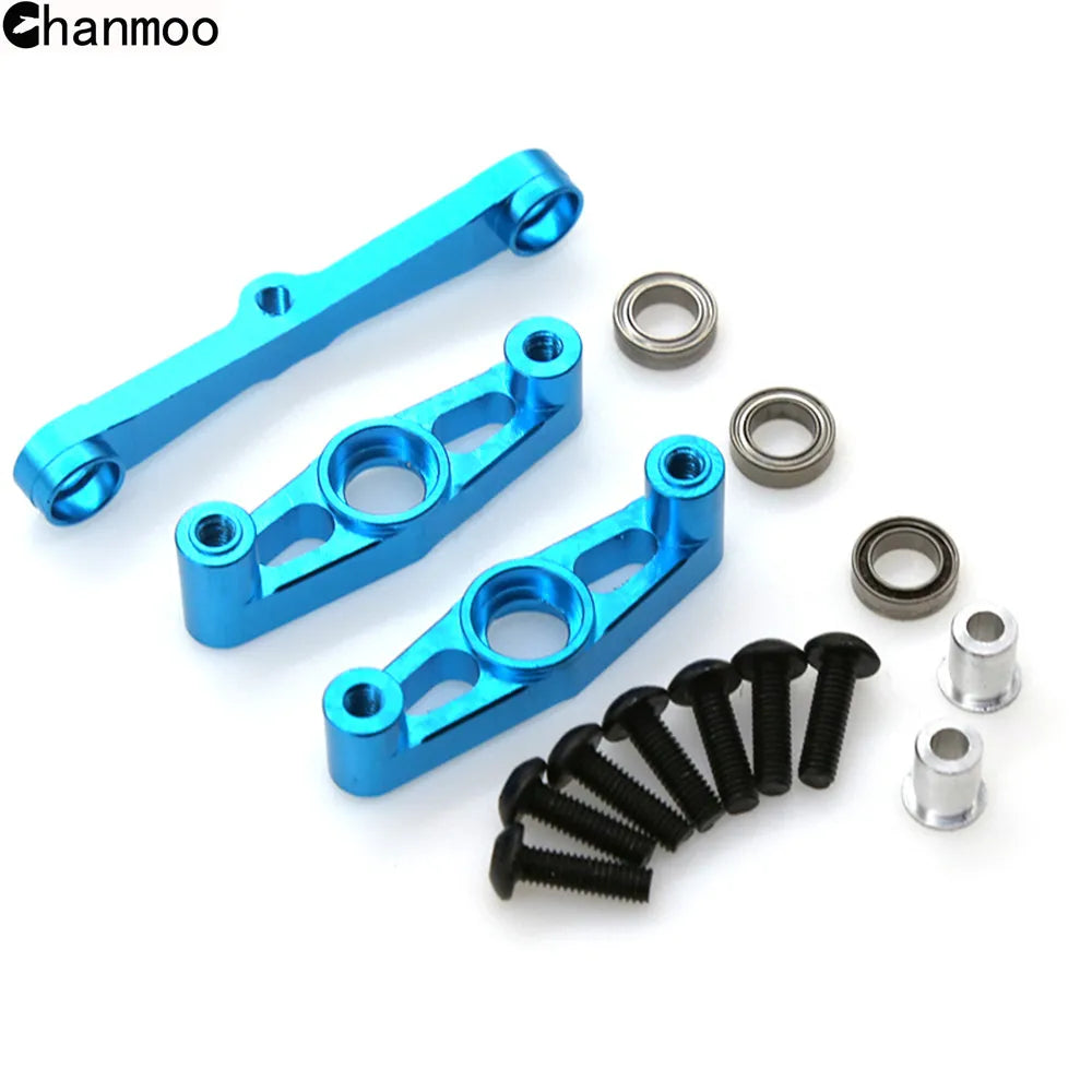 TT-02 Modification Accessory Kit Metal Swing Arm Steering Cup CVD Bumper Motor Base for 1/10 RC Car Tamiya TT02 Upgrade Parts