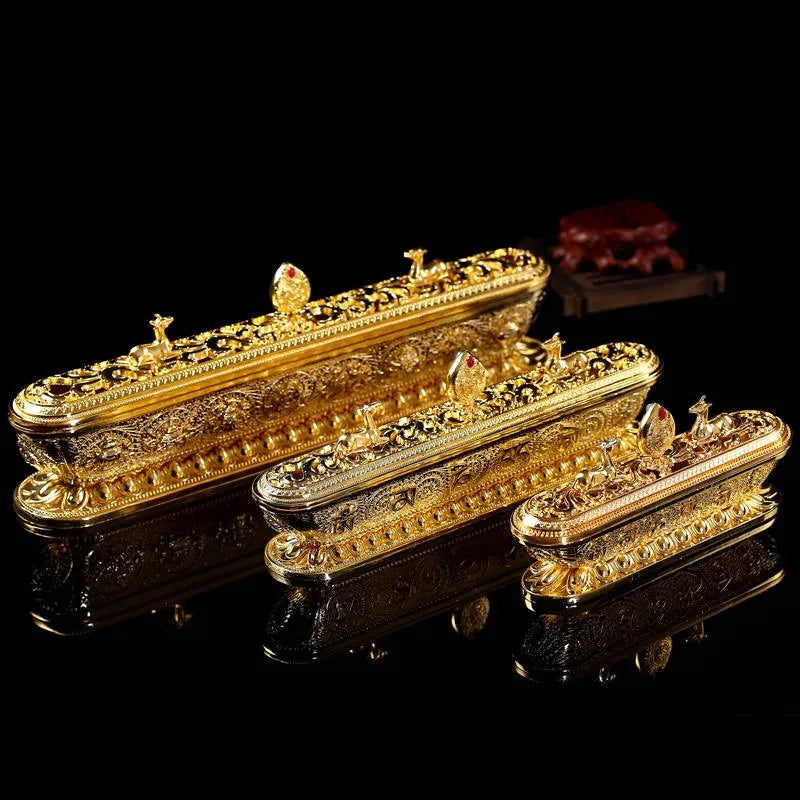 Antique Handmade Copper Tibet Incense Burner Incense Stick Holder Zen Buddhist Teahouse Home Office Decoration Crafts Ornaments