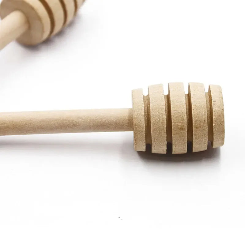 Kitchen Tools Practical Long Handle Wood Honey Spoon Mixing Stick Dipper For Honey Jar Coffee Milk Tea Supplies tea spoon