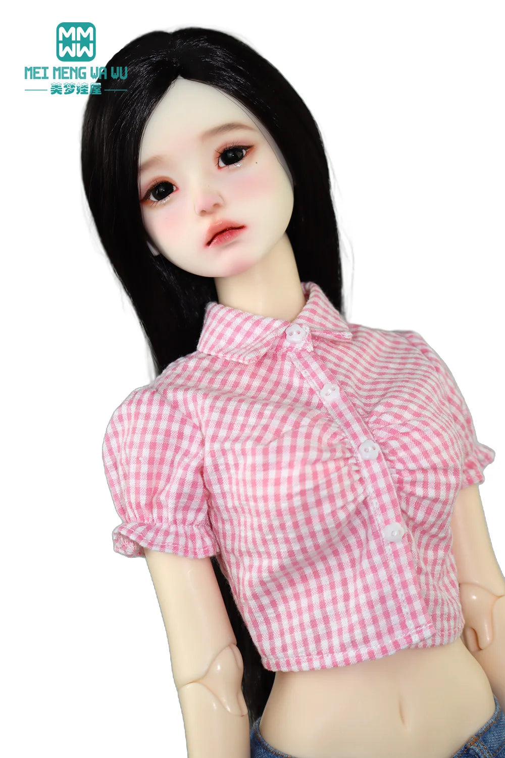 BJD 43-60cm 1/3 1/4 Doll Clothes Joint smart Doll Stylish Plaid Shirt Accessories Girl Gift