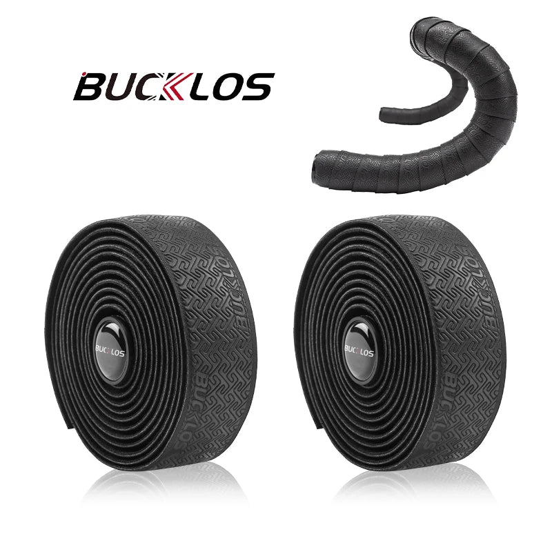 BUCKLOS Road Bike Handlebar Tape EVA+PU Non-slip Shock Absorption Handlebar Tape Flower Bar Tape Waterproof Bycicle Accessories