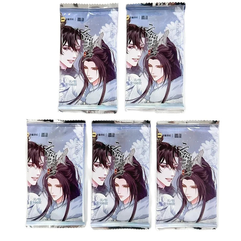 Chinese Manga The Husky and His White Cat Shizun Laser Card Mo Ran, Chu Wanning Comic Characters SSP SSR Collection Cards