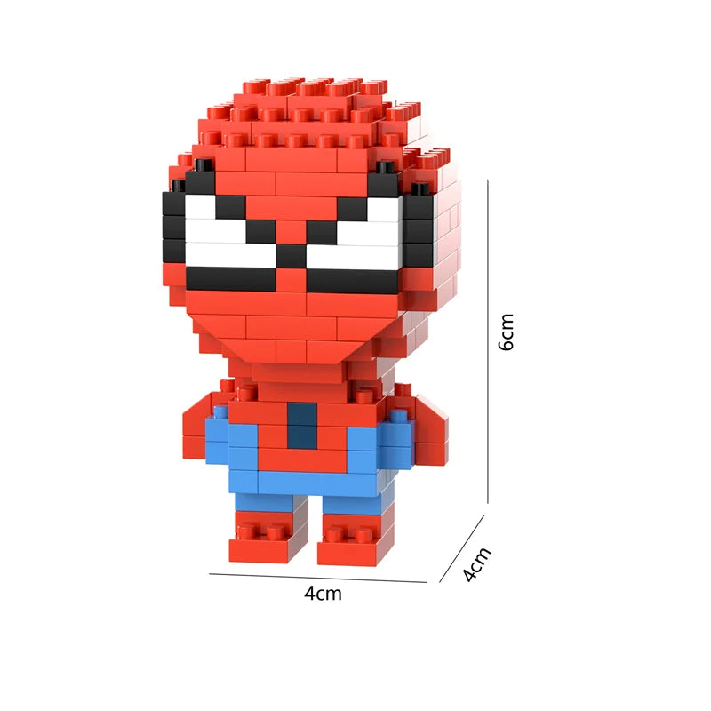 26 Styles New Cartoon Anime Building Blocks Mini Cute Miniature Bricks Ornaments Small Particle Children's Toys