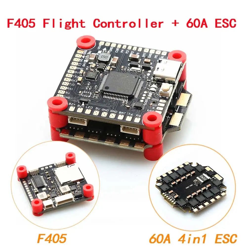 F405 F7 F722 Flight Controller + 60A 80A 4in1 BLheli_S ESC Stacks 30.5*30.5mm For 7in 8in 10in 13in Frame RC FPV Racer Drone