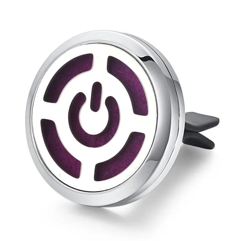 Aromatherapy Jewelry Locket Pendant Car Air Freshener Vent Clip Aroma Perfume Oils Locket Essential Oil Diffuser Car Clip