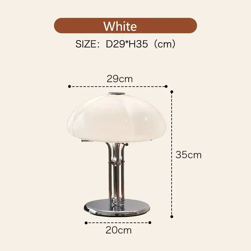 Mid century modern table lamps Creative mushroom table lamp Bedroom orange Bauhaus Light Retro Designer bedside reading lamps