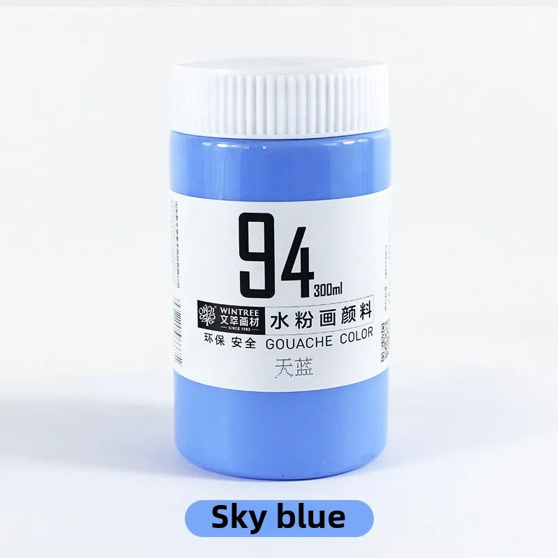 Gouache Paint Super Gouache Color 300ml Single Pack Art Class Non-toxic Beginner Pigment Art Student Special Large Bottle