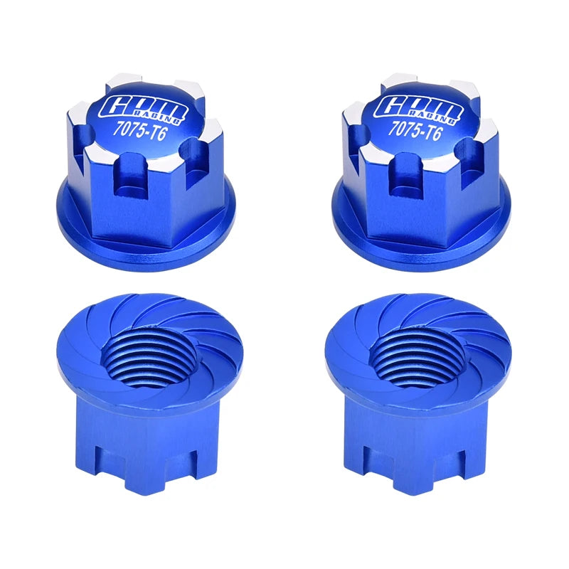 GPM Metal Alloy 17mm Wheel Nuts Tire Nut 7758 for Traxxas 1/6 XRT 1/5 X-MAXX 8S 1/8 Sledge 1/10 E-Revo 2.0 MAXX WideMaxx RC Car